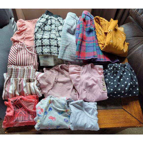 Girls 7, 7/8, 8 Bundle of Clothing - Max Studio, OshKosh, Beautees, etc. - Picture 1 of 12